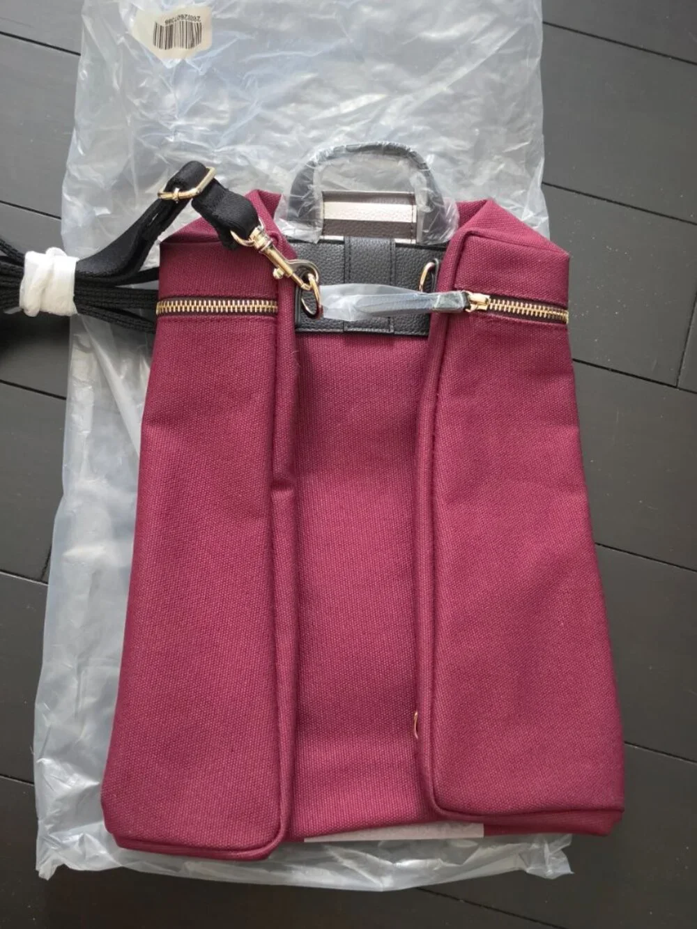Henri Bendel burgundy backpack NWT